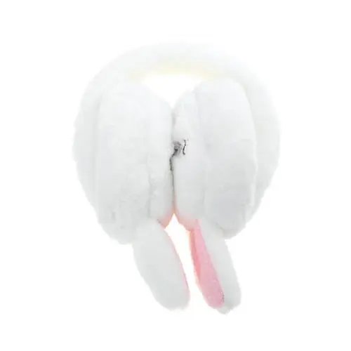 Produktbild: WRITWAA Warme OhrenschüTzer FüR Kinder, PlüSch OhrwäRmer Mit Niedlichem Hasenohren Design, Weiß, Ideal FüR Kaltes Wetter Und Wintergeschenk