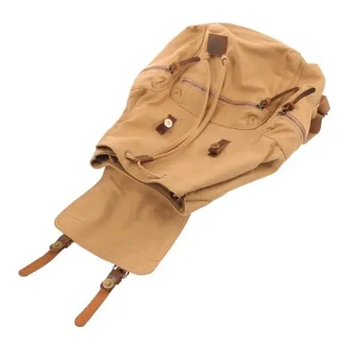 Produktbild: WRITWAA Lässiger Unisex-Canvas-Rucksack Schultasche Für Herren Und Damen Reiserucksack Große Kapazität Outdoor-Tasche