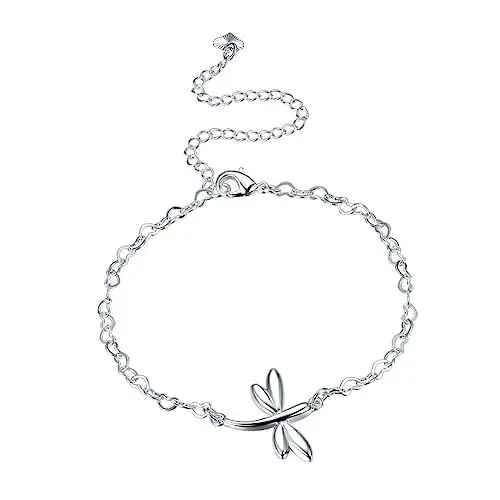 Produktbild: WRITWAA Fußkettchen-schmuck Aus Silber Modische Fußkette Für Damen Zum Täglichen Tragen