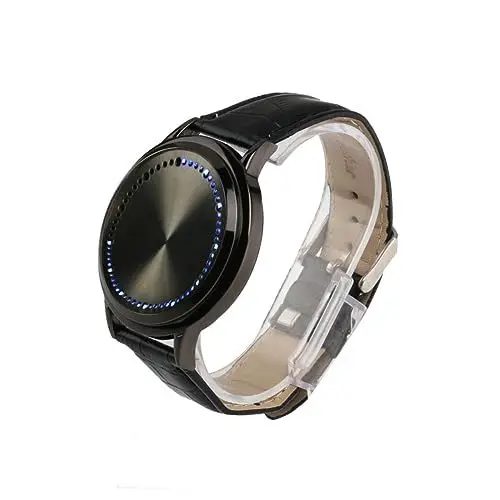 Produktbild: WRITWAA -digitaluhr Mit Rundem Zifferblatt Und Pu-Armband Für Den Täglichen Gebrauch