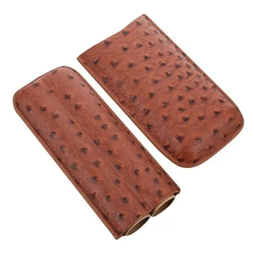 Produktbild: WRITWAA -tragetasche Tragenfall Beutel Reisen Zigarrenetuis Zigarettenorganisator Reiseetui Für Aufbewahrungsbox Für Zubehör Für Reisetasche Leder Brown