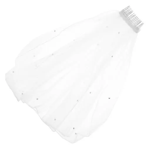 Produktbild: WRITWAA Hochwertiger Brautschleier Aus Tüll Mit Glasstein-applikationen Eleganter Hochzeits-vel Für Junggesellinnenabschied Und Verlobung Für Brautmode Und Besondere Anlässe