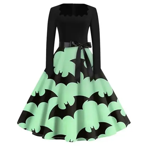 Produktbild: WSYZXXN Halloween Dresses Schwarzes Kleid Damen Halloween Halloween Kleider Halloween Kostüm Teufel Damen Kleid Halloween Damen Halloween Kostüm Teufel Damen Halloween Kostüm Halloween