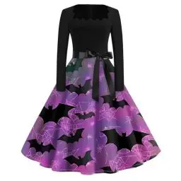 Produktbild: WSYZXXN Halloween Kleid Damen Schwarz Kostume Halloween Damen Halloween Frauen Halloween Kleid Mädchen Sexy Halloween Kostüme für Frauen Sexy Halloween Kostüm Damen Halloween Hexe