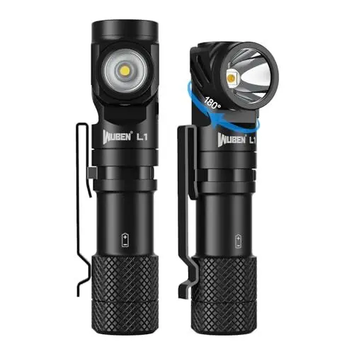 Produktbild: WUBEN L1 Taschenlampe Led Aufladbar, Led Taschenlampe Extrem Hell 2000 lumen, Taschenlampe Batteriebetrieben Usb, Taktische Taschenlampe Mit Holster, Starke Taschenlampe für Outdoor Camping (519A)