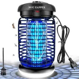 Produktbild: WUEAOA Insektenvernichter elektrisch Mit LED Lampe, Mückenlampe 4200V mit 15W UV Lampe, Anti mücken, Mückenabwehr, Mückenschutz, Wasserdicht IPX4, Fliegenfalle elektrisch für Mücken,Motte,Fliegen