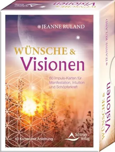 Produktbild: Wünsche & Visionen: 60 Impuls-Karten für Manifestation, Intuition und Schöpferkraft- 60 Karten mit Anleitung