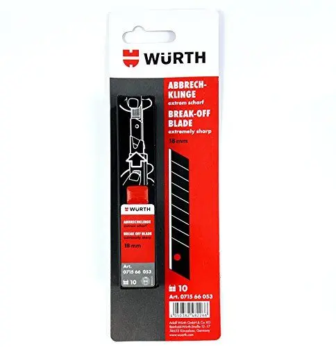 Produktbild: Würth Abbrechklinge Extrem Scharf 18 mm 10 St. Ersatzklinge 071566053