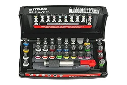 Produktbild: Würth Bitbox 33tlg Bitset Bitsatz Bitsortiment magnetischer Bithalter 0614400301