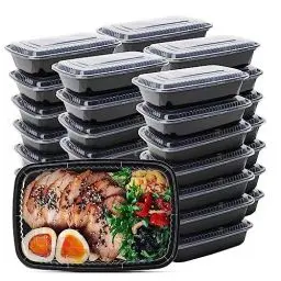 Produktbild: WUHUIXOZ 50 Stück 32oz Meal Prep Container mit, Prämie Wiederverwendbar Behälter für die Zubereitung von Mahlzeiten Lunchbox mit Deckel, Mikrowelle, Gefrierschrank, Spülmaschinenfestk