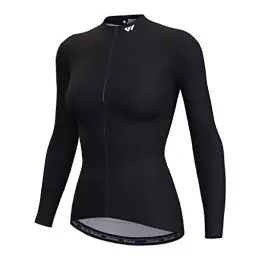 Produktbild: Wulibike Damen Radtrikot Langarm Rennanzug Radtrikot Elastisch Atmungsaktiv Simple Damen Warmes Schnell trocknendes Material Reiten Laufen Fitness Racing
