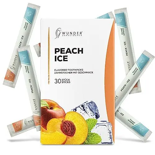 Produktbild: Wunder Zahnstocher mit Geschmack - 30x Zahnstocher einzeln Verpackt - in 8 erfrischenden Sorten - Plastikfreies Kaugummi - frischer Atem mit Aromatisierte Zahnstocher - Zuckerfrei