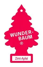 Produktbild: WUNDER-BAUM Auto-Lufterfrischer I Anhänger für langanhaltenden Duft im Auto oder zu Hause I Zimt-Apfel, 1 Stück