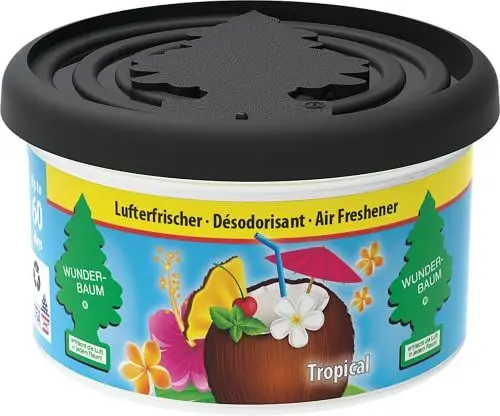 Produktbild: WUNDER-BAUM Duftdose I Langanhaltender Duft im Auto oder zu Hause I Tropical I 1 Stück