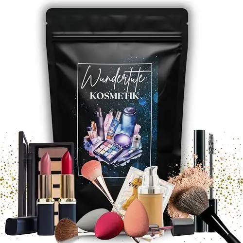 Produktbild: COSMEZIA Wundertüte Kosmetik Überraschungstüte Makeup 25 Beauty Überraschungsprodukte: Marken Kosmetik, Lippenstift, Lipgloss, Makeup-Tools, Beauty-Accessoires Ideal für junge Frauen
