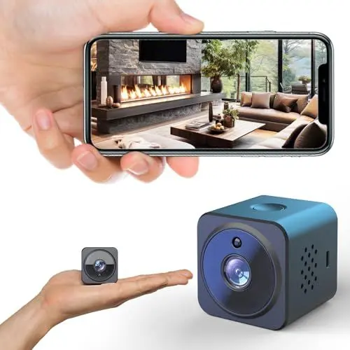 Produktbild: Wungliz Mini Kamera, 1080P HD Überwachungskamera Innen Mini Kamera Live Übertragung Handy,WiFi Minikamera mit Handy APP Bewegungserkennung und Nachtsicht
