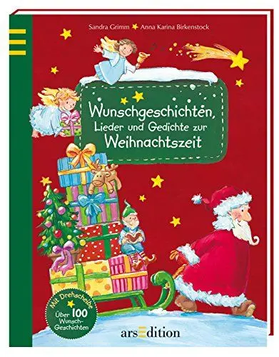Produktbild: Wunschgeschichten, Lieder und Gedichte zur Weihnachtszeit: Über 100 Wunschgeschichten. Mit Drehscheibe