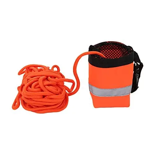 Produktbild: Ejoyous Wurfsack mit Seil, Wurfleine mit Sandsack Wurfseil-Tasche mit Reflektierendem Wurfseil Schwimmender Wurfleine Schwimmtasche zum Kajakfahren Bootfahren Rafting Eisfischen (15M)
