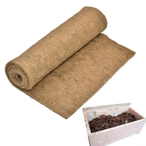 Produktbild: Wurm-Mülltonnen-Decken, biologisch abbaubare Jute-Fasermatte für Kompost, vielseitig, warm, für den Außenbereich, Garten, Komposteimer, Wurmfarm, Kompostfabrik