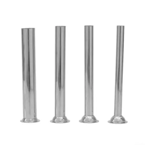 Produktbild: Wurstfüllrohre, 4 Stück, 185–190 mm, Stopfröhrchen, Edelstahl, Wurstfüllröhrchen, Trichter, Düsen, Ersatzteile für Küche (3,8 cm)