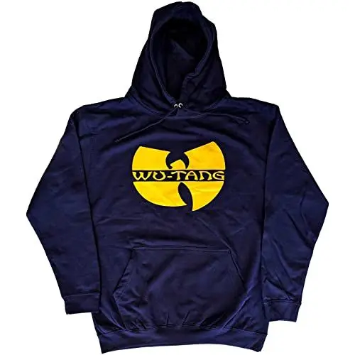 Produktbild: Wu-Tang Clan Kapuzenpullover Band Logo Nue offiziell Unisex Navy Blau Pullover L