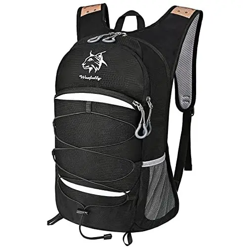 Produktbild: Wuzfully Fahrradrucksack Damen Herren Wasserdicht Leicht Atmungsaktiv Outdoor Wandern Radfahren 25L Schwarz