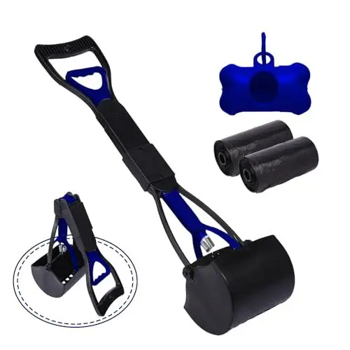 Produktbild: WVacFre 60cm Hundekotschaufel,Pooper Scooter,Faltbarer Hund Pooper Scooter mit Unzerbrechlichem und Langlebigem Material