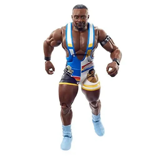 Produktbild: WWE HDD89 - Big E Royal Rumble Elite Kollektion Action-Figur mit Zubehör & Jimmy Hart Baukasten Teile, ca 15 cm, Spielzeug Sammlergeschenk für WWE-Fans ab 8 Jahren