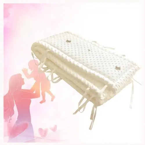 Produktbild: WXJHNYBS Baby Bettumrandung, Weich,Atmungsaktiv Baby Bettumrandung Waschbar,Umfassender Schutz Baby Bettumrandung für Kinderbetten,200x28cm