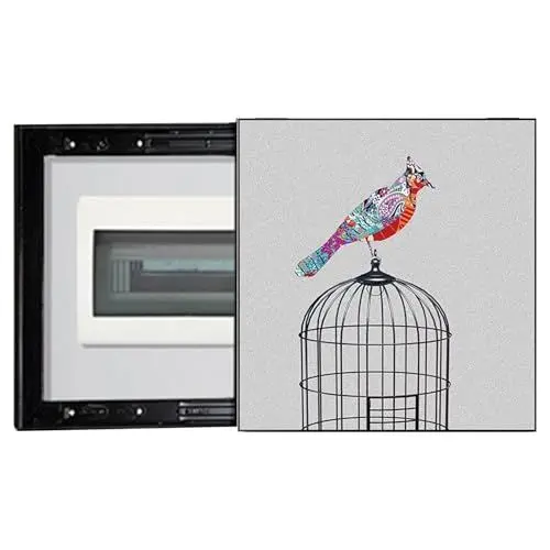 Produktbild: WXQTM Zählerkasten Dekorative Malerei Push Pull Quadratische Wanddekoration Versteckter Schalter Zählerbox Abdeckung Geeignet für Wohnräume (D,40x40cm)