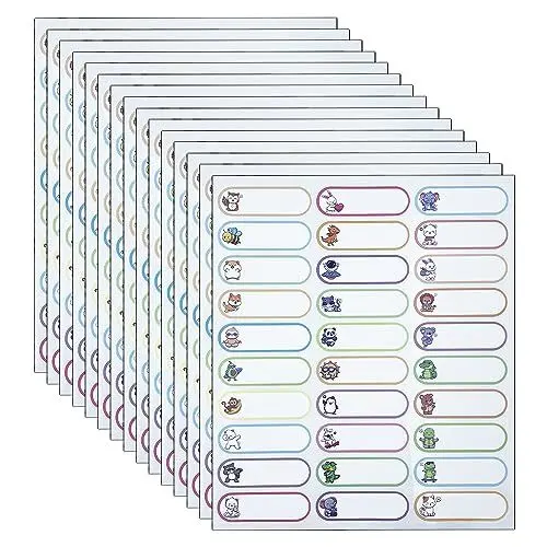 Produktbild: WYAN 450 Stück Namensschild Aufkleber,personalisierte Namensaufkleber,Farbige Selbstklebeetiketten geeignet,für Schule, Büro, Parteien, Küche, Kinder Kleidung(6 * 2cm)