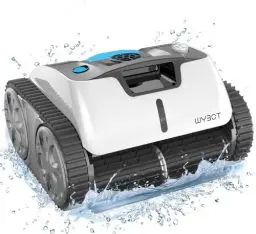 Produktbild: WYBOT Poolroboter Akku, Vollautomatisch Poolreiniger Boden,Wände und Wasserlinie, Intelligente Navigation, 110 Mins Reinigung, Starke Saugkraft-DREI Motoren, Automatisches Parken