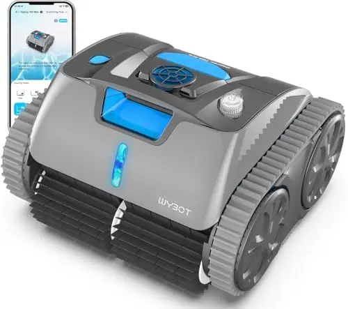 Produktbild: WYBOT Poolroboter Boden und Wand mit APP(180 Min., 15000mAh), Kabelloser Poolsauger Akku, Wasserlinie Poolreiniger Bodensauger mit Wandklettern, Intelligenten Navigation, 3 Motoren (Osprey 700 MAX)