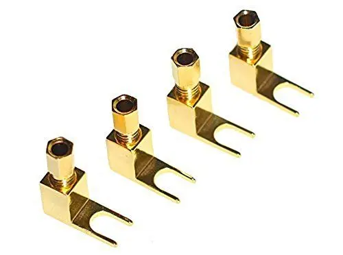 Produktbild: WYVERN AUDIO 4 Stück insgesamt Hi-End Banana auf Spade Adapter Stecker/Lautsprecherkabel 4 Stück (Wy-yp01 / Spade De L)