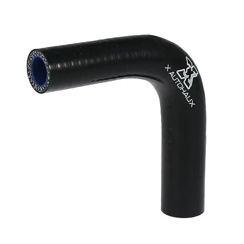 Produktbild: X AUTOHAUX 100mm Länge 16-19 mm Innen 90 Grad Silikonschlauch Reduzierstück Ellenbogen Silikonschlauchkupplung Ladeluftkühlerrohr für Auto Ladeluftkühler Ansaugleitungen Schwarz