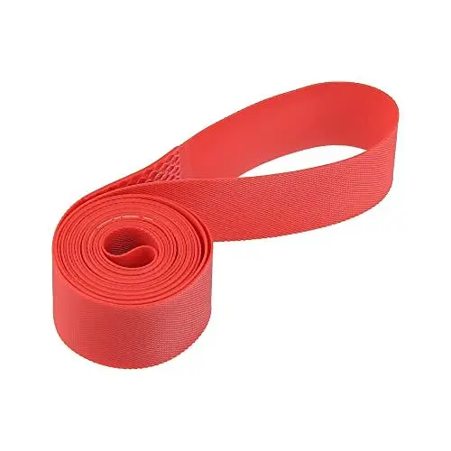 Produktbild: X AUTOHAUX 24 Zoll Fahrrad Felgenband Felgenband Liner Innenschlauch Schutzband PVC Rot Paar