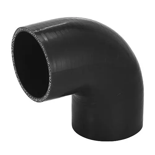 Produktbild: X AUTOHAUX Auto 90 Grad Ladeluftkühler Silikonschlauch Schwarz 70mm 2.75