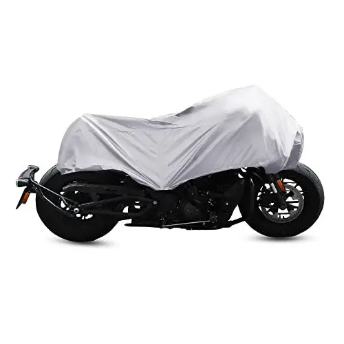Produktbild: X AUTOHAUX M Motorradabdeckung Leichte Halbabdeckung Schutz Silberton