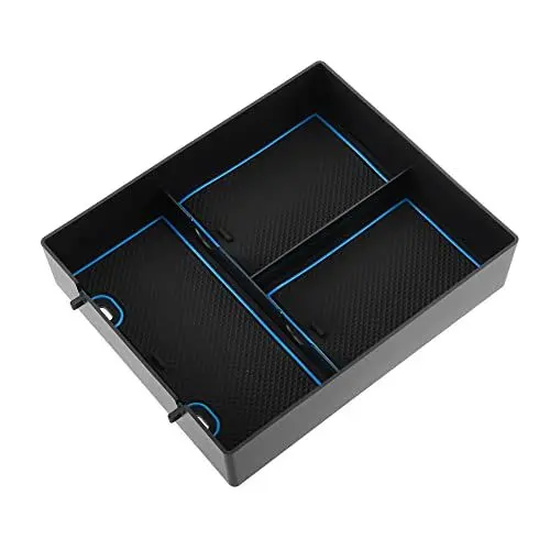 Produktbild: X AUTOHAUX Mittelkonsole Organizer Ablage für Rivian R1T mit Blau Antirutschmatte