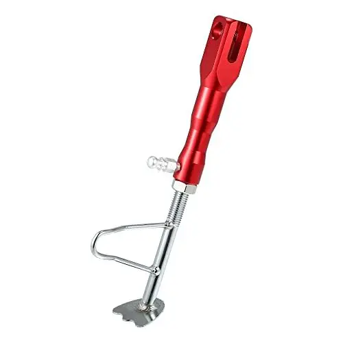 Produktbild: X AUTOHAUX Motorrad Seitenständer Ständer Aluminiumlegierung Verstellbar Halter Motorradständer Rot