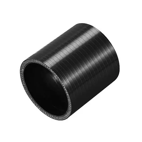 Produktbild: X AUTOHAUX Silikonschlauch Gerader Silikonverbinder Ladeluftschlauch ID 60mm Universal Auto Turboschlauch Verbinder Schwarz