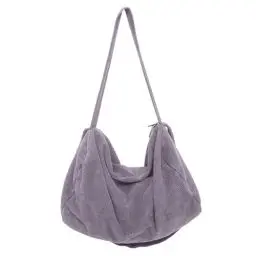 Produktbild: X SIM FITNESSX Unisex Cord Tasche Umhängetasche groß Schultertasche Damen Shopper Tasche crossbody bag uni tasche Stofftasche für Alltag/Büro/Schule/Reisen