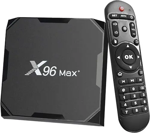 Produktbild: X96 Max Plu TV-Box, 4 GB RAM und 32 GB ROM, Android TV-Box, Media Player (Android 10.0) mit Fernbedienung und HDMI-Kabel, Mediaplayer 4K TV-Box