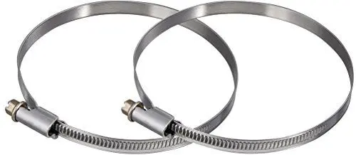 Produktbild: Xavax 2er Set Schlauchschellen mit Schneckenantrieb, Spannbereich 90 - 110 mm, Bandbreite 9 mm