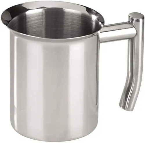 Produktbild: Xavax Milchkännchen zum aufschäumen von Milchschaum, Edelstahl, Silber, 400 ml