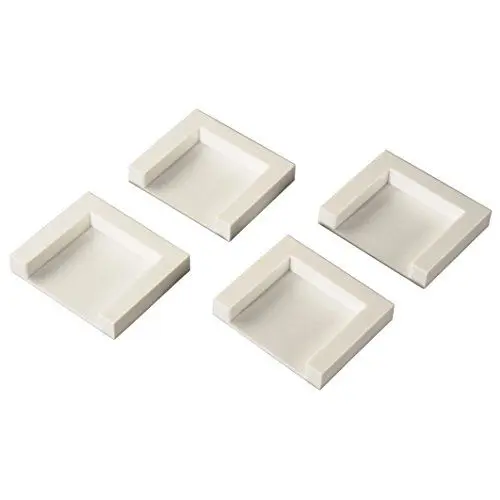 Produktbild: Xavax Trocknerfixierplatten 4er-Set zum Aufkleben (selbstklebende Fixierplatten, 4,5 x 4,5 cm, unempfindlich gegen Feuchtigkeit, rutschfest dank Spezialkleber) weiß
