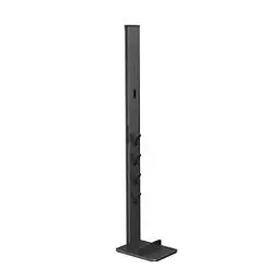 Produktbild: Xavax Universal Staubsauger-Ständer mit Zubehör-Halterung (Standfuß Organizer für Akkustaubsauger, Akkusauger Boden-Ständer passend für Dyson, Bosch, AEG, Philips, Rowenta, bohrfreie Montage) schwarz