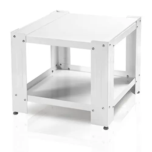 Produktbild: Xavax Waschmaschinen Untergestell, 50cm Erhöhung, mit Ablage (60x60 cm Waschmaschinen-Unterschrank, stabiler Waschmaschinensockel als Unterbau auch für Trockner, Kühlschrank, Geräte bis 150kg) weiß