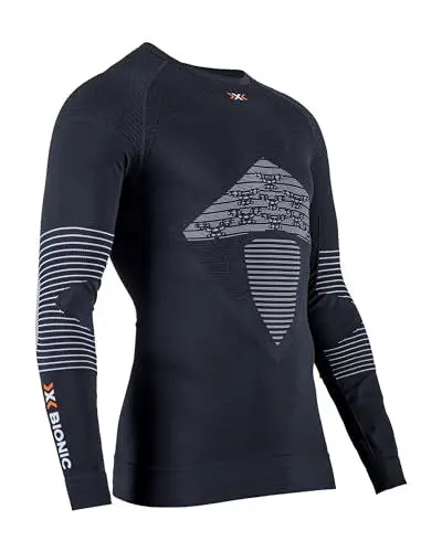 Produktbild: X-Bionic Herren Energizer 4.0 Shirt Round Neck Long Sleeves Men, Opal Black/Arctic wh, XL