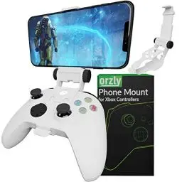 Produktbild: Xbox Series X Controller Mobile Gaming Clip, Xbox Controller Telefonhalterung Verstellbare Telefonhalterung Klemme Kompatibel mit Xbox Series X|S, Xbox One, Xbox One S, Xbox One X-Robot Weiß